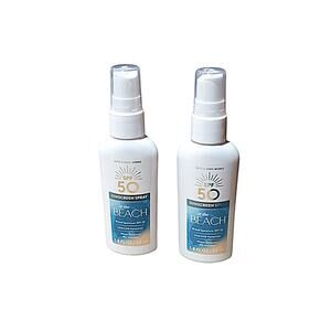 AT THE BEACH WATER RESISTANT SUNSCREEN SPRAYS SPF50 TRAVEL SIZE BATH BODY WORKS